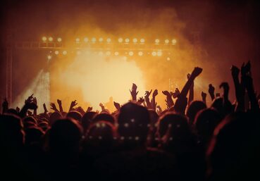 A warm crowd at a show